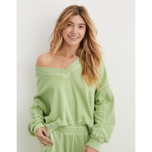 Imily Bela Womens V Neck Sweatshirt 2 Piece Sweat Set Pocketed SweatPants Casual Sport Tracksuits - 1 of 4