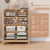 5 Drawer Dresser for Bedroom, Modern Tall Dresser Organizer with Storage Drawers, Wooden Chests of Drawers for Bedroom, Entryway, Hallway - 4 of 4