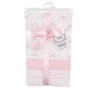 Luvable Friends Baby Girl Cotton Flannel Receiving Blankets, Tiara 4-Pack, One Size - 2 of 2