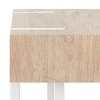 Aberton End Table - ACC7002A - Natural/White - Safavieh - 3 of 4
