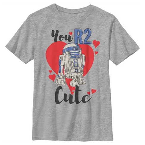 Boy's Star Wars Valentine's Day You R2 Cute T-Shirt - image 1 of 4