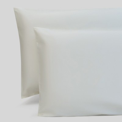 Fabdreams 300 Thread Count Certified Organic Cotton Percale Pillowcase Set