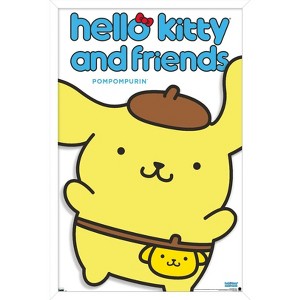 Trends International Hello Kitty and Friends: Hello - Pompompurin Feature Series Framed Wall Poster Prints - 1 of 4