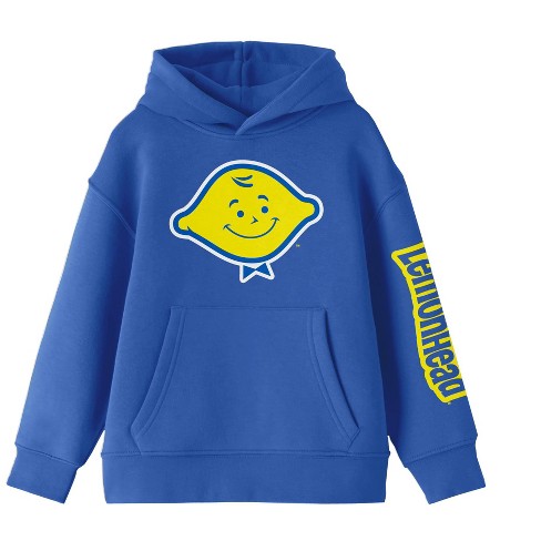 Lemonhead Large Icon Above Logo Layout Screen Print Boy's Royal Blue  Sweatshirt-small : Target