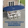 13FT Large Patio Umbrella Double-Sided Outdoor Umbrellas with Fade Resistant Canopy - 4 of 4