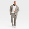 Houston White Adult Straight Plaid Suit Pants - Brown - 3 of 3