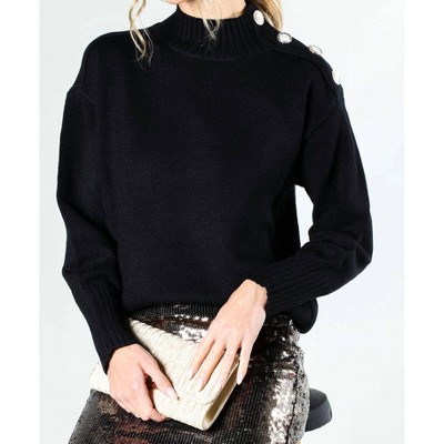 Women's Mock Neck Long Sleeve Sweater - Vine & Love