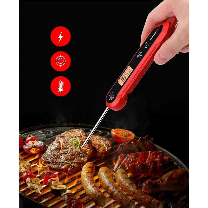 ThermoPro Waterproof Instant Read Grilling Thermometer, 2 of 13