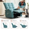 Garvee Recliner Chair Sofa with Massage and Heat, 360° Swivel Rocking PU Leather Lounge Chair for Elderly Adults - 3 of 4