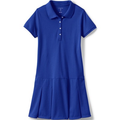 Lands' End School Uniform Kids Short Sleeve Mesh Polo Dress