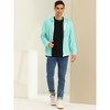 Lars Amadeus Men's Zip Up Long Sleeves Solid Color Knit Hooded Jackets - 3 of 4
