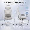 Ergonomic Office Desk Chair - High-Back Mesh Chair with Adjustable Lumbar, 3D Armrests, Headrest | Rolling Swivel for Home, Office, Gaming - 2 of 4