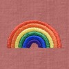 Dalix Rainbow Embroidered Lightweight Relaxed Jersey Tee Summer Cute Positive Womens - 2 of 4