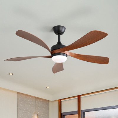 Sofucor 45" Smart Ceiling Fan Indoor/Outdoor Ceiling Fans with Lights and Remote Work with Alexa/Google/App 3-Color Light Timing Reversible DC Motor