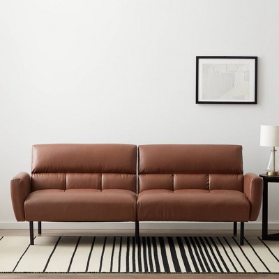 
Comfort Collection Futon Sofa Bed with Box Tufting - Lucid
