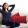Cheer Collection Luxurious Faux Fur Throw Pillows Set of 2 - Maroon (12" x 20") - 3 of 4