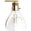 1-Light Van Nuys Wall Sconce Alturas Gold - Hunter Fan: Modern Glass Shade, ETL Listed, Dimmable - 2 of 4