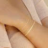 Gold Bracelets for Women, 14K Dainty Gold Plated Stackable Bracelets for Women Trendy Waterproof CZ Tennis Bracelet - 2 of 4