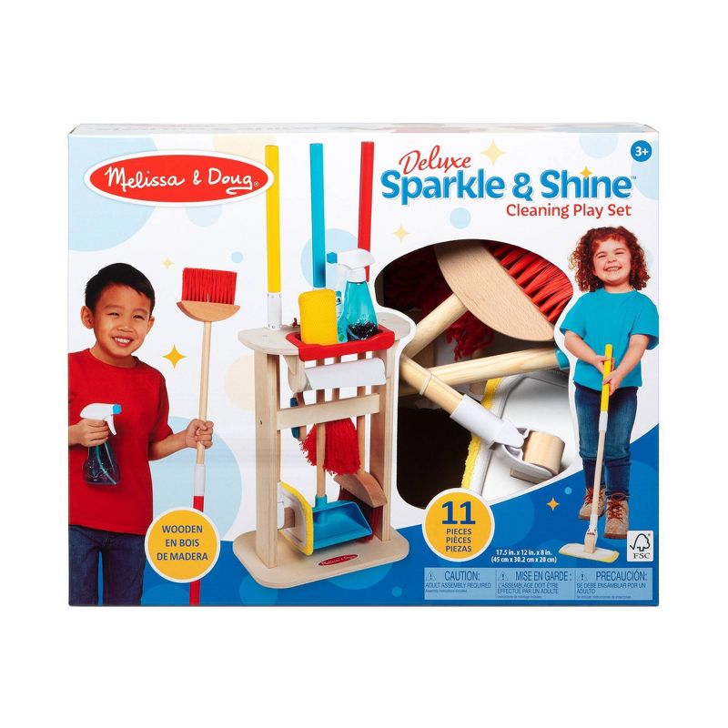 Melissa &#38; Doug Deluxe Sparkle &#38; Shine Cleaning Play Set (11pc), 4 of 15