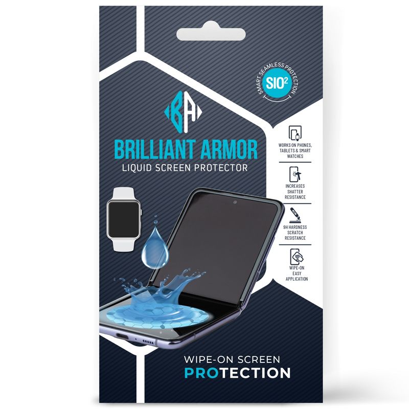 BRILLIANT ARMOR Liquid Glass Screen Protector for All Phones Tablets and Smart Watches, 1 of 7