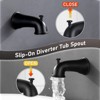 WOWOW Single Handle 1-Spray Tub and Shower Faucet 1.8 GPM with Brass Rough-in. Valve Included in Brushed Nickel - 4 of 4