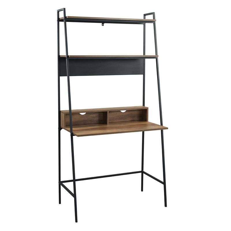 36" Writing Desk with Open Storage Ladder Bookshelf - Saracina Home, 1 of 8