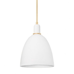 Hudson Valley Lighting Copake 1 - Light Pendant in  Vintage Gold Leaf/Matte Ivory Ceramic - 1 of 1