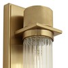 Possini Euro Design Possini Euro Bailey 16" High Brass and Ribbed Clear Glass Wall Sconce - 3 of 4