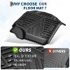 Acekool Floor Mats for Ford F150 SuperCrew Cab 2015-2024, Custom 3D TPE All Weather Liners, Black, Full Set Front & Rear Rows - 4 of 4