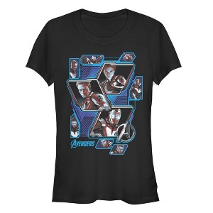 Juniors Womens Marvel Avengers: Endgame Hero Tech Panels T-Shirt - 1 of 3