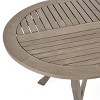 PAGED Modern Outdoor Dining Table Rectangle Patio Dining Table with Sleek Metal Frame for Patio, Lawn, Courtyard - 4 of 4