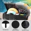 Whisen 230 Gallon Wicker Deck Box with Wheels, All-Weather Outdoor Storage - 3 of 4