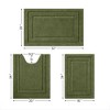 BAGOKIE 3pc Soft Microfiber Bathroom Rug Set - 3 of 4
