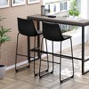 Dovelina 29" Modern PU Leather Barstool Counter Stool Set of 2 - 2 of 4