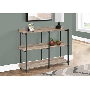 Lyngins Narrow Entryway Table with 2 Open Bottom Storage Shelves,Stylish Minimalist Console Table for Living Room - 1 of 4