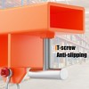 Forklift Lifting Hook Attachment,2200 Lbs Capacity Forklift Lifting Hoist, Fork Lifting Hook Device with Swivel Hook and Large T-Screw, Orange - 4 of 4