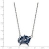 Black Bow Jewelry Sterling Silver Columbus Blue Jackets NHL Necklace 18 Inch - 2 of 4