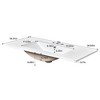 Mshliw 36'' Bathroom Vanity with Ceramic Sink, Solid Wood Frame Freestanding Storage Cabinet with 3 Drawers and 2 Soft Close Doors - 2 of 4