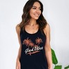 Simply Sage Market Women's Good Vibes Palm Trees Racerback Tank - 2 of 4