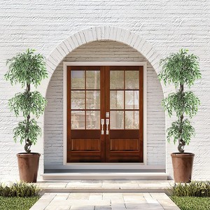 4ft Artificial Ficus Tree for Home Decor, Faux Ficus with White Ceramic Pot, Pebbles & Green Moss, Lifelike Floor Plant for Living Room, Office - 1 of 4