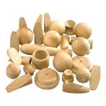 Dixon Natural Wood Turnings - 5 Lbs. - 60 Pieces