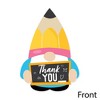Big Dot of Happiness School Gnomes - Shaped Thank You Cards - Teacher and Classroom Decorations Thank You Note Cards with Envelopes - Set of 12 - 3 of 4