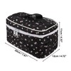 Unique Bargains Women's Floral Square Travel Cosmetic Bag 1 Pc - 2 of 3