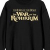 Lord Of The Rings War Of The Rohirrim Rohan Scenery Adult Black Crew Neck Long Sleeve Sweatshirt - 2 of 4