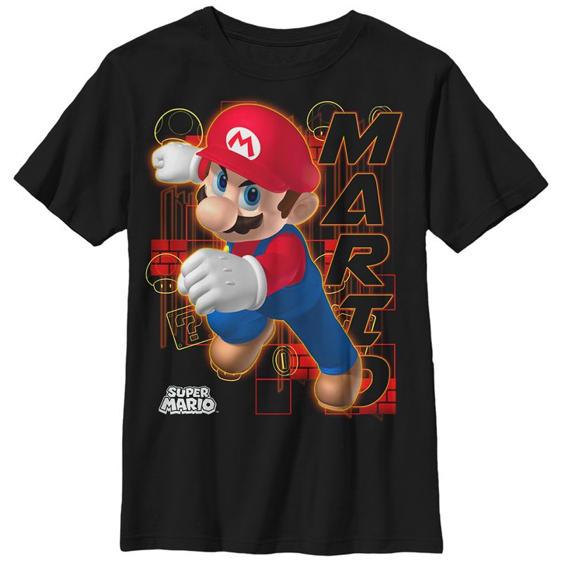 Boy's Nintendo Mario Determination T-Shirt, 1 of 5