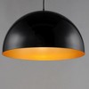 ET2 Lighting Hemisphere 1 - Light Pendant in  Gloss Black/Gold - 2 of 3