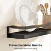 MOEPISY 2 Piece Wall Shelves for Bathroom, Kitchen, Bedroom, Bathroom Shelf with Towel Bar Black - 3 of 4