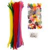 John Bead Craft Combo Pack Pipe Cleaners Pompoms Googly Eyes Activity Kits Essentials Mix 300 Pieces - 4 of 4