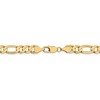 Black Bow Jewelry 8.75mm 10k Yellow Gold Solid Concave Figaro Chain Bracelet - 3 of 4