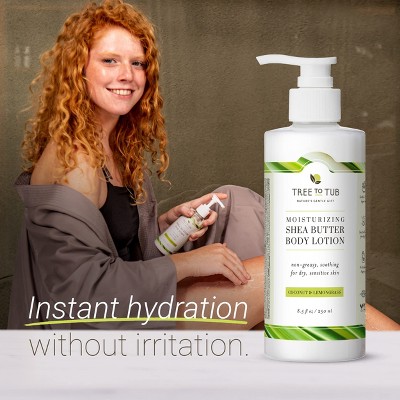 Moisturizing Shea Butter Body Lotion with Coconut & Lemongrass